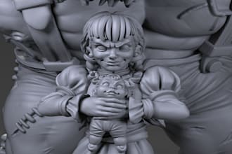 sculpt 3d character model 3d miniature sculpt figures creation stl for 3d print