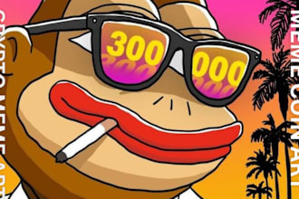meme art video crypto meme art funny viral solana meme art animation video