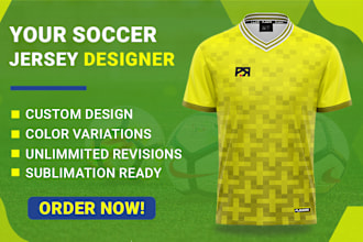 custom sportswear like soccer jerseys and soccer kit designs
