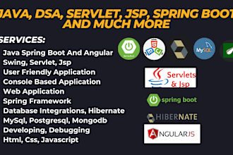 do your java servlets jsp angular spring boot swing dsa projects