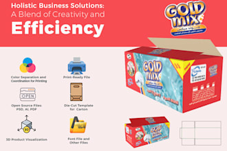 create custom product packaging design  modern highquality