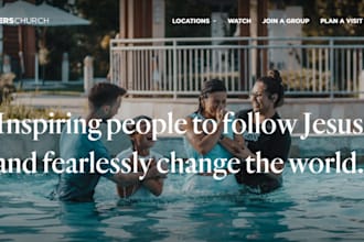 church website, charity website, ngo, live streaming, donation website,ministry