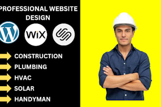 build handyman, construction, plumbing, roofing, hvac, junk removal website