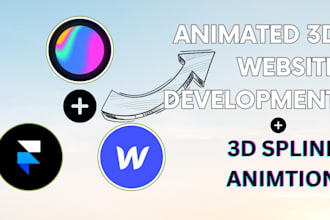 do 3d website animation, clone, edit, remix spline animation, spline to webflow