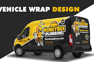 do creative vehicle wrap design, car wrap, van wrap design