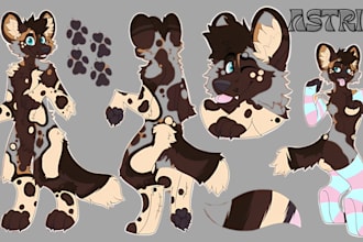 draw furry reference sheet nsfw furry art fursona charcter furry ref sheet