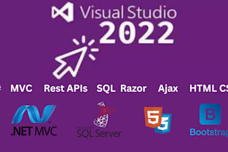 develop a dot net, dot net core mvc, API, razor application