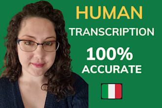 manually transcribe italian audio or video with high accuracy