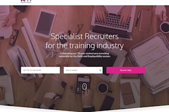 design recruitment website job portal staffing  job board website on wordpress