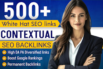 create SEO contextual backlinks with manual and white hat link building