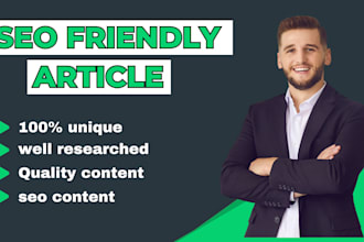 write unique, human written, plagiarism free and SEO friendly article that ranks