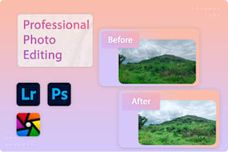 do photo editing and color correction