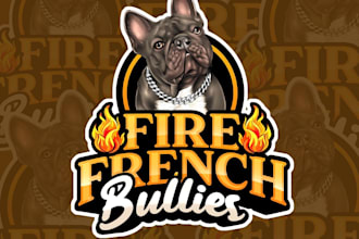 design a professional kennel cartoon or realistic custom dog logo for your brand