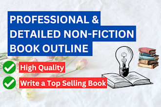 write an outline for your nonfiction book or ebook