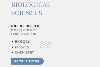teach you biology physic chemistry