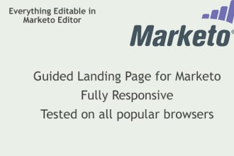 create marketo responsive landing page