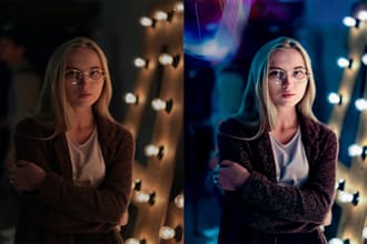 do portrait photo editing and high end beauty retouching