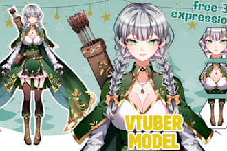 design anime live2d vtuber model live2d rigging live2d vtuber vtube prprlive