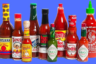 design jar label, sauce, spice packaging and honey, ketchup and bottle label