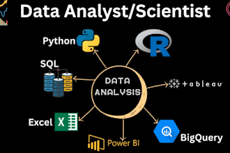 do data analysis in python r tableau power bi excel
