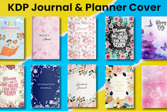 journal cover, kdp journal, kindle book cover and amazon kdp journal
