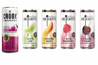design juice label, water bottle label, energy drink, can and beverage label