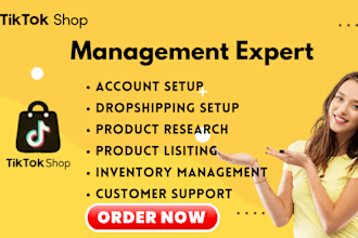 setup tiktok shop manager tiktok markeeting tiktok shop dropshipping