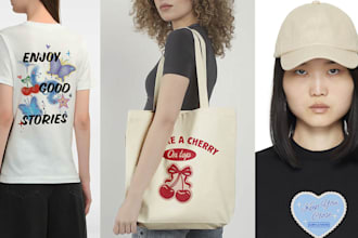illustrate unique placement prints for your products