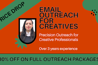 do email outreach to help creatives find new clients