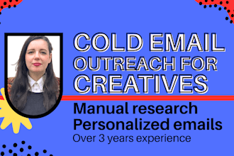 do manual cold email outreach to get creatives new clients