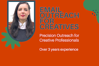 do email outreach to help creatives find new clients