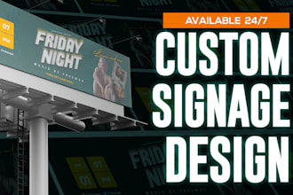 design outdoor signage banners and yard signs for any ad