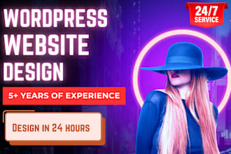 create, build wordpress website, business website development or website design