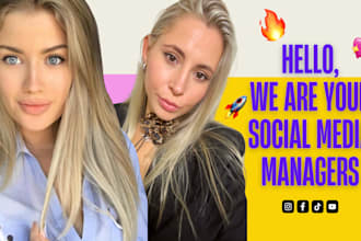 be your social media marketing manager