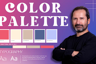 create perfect custom color palette and font for your brand