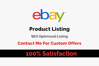 do ebay hunting and product listing for you