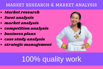 do market research, swot analysis, competitor analysis