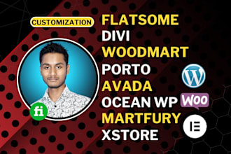 customization woocommerce store with avada woodmart porto flatsome xstore theme
