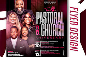 do eye catching church flyers and event posters that grab attention