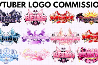 design high quality vtuber logo, kawaii, vtuber art, streaming, gaming