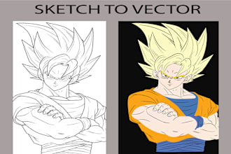 vectorize and redesign your logo, sketch, or image