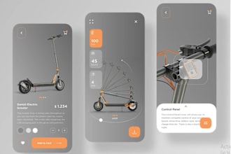 develop e scooter app, e bike app, scooter station app