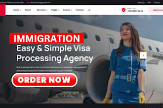 build immigration website consultant website visa website  booking appointment