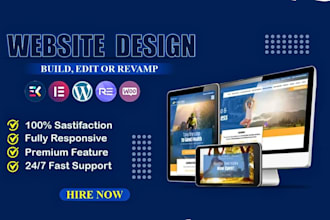 create, fix, revamp, design or redesign your wordpress elementor website