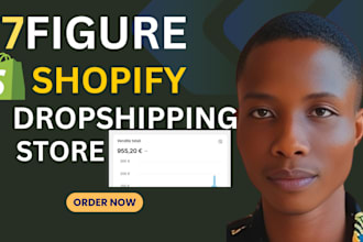 build authomated fashion clothing shopify dropshipping store or shopify store