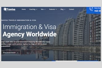 build consultation website immigration website visa application lawyer website