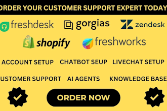 setup ai chatbot zendesk zoho desk gorgias freshsales helpdesk customer support