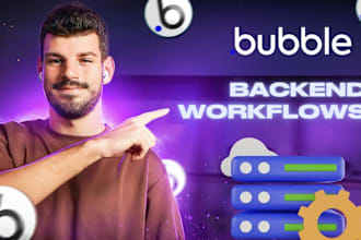 bubble io mvp development, no code web app, api integration, accounting software