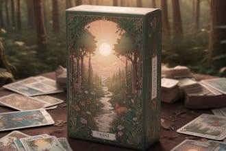 design card game trade card tcg  zodiac board game playing card tarot card box