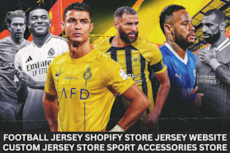 design amazing football jersey shopify store jersey website custom jersey store
